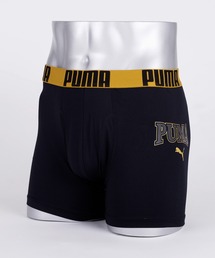 PUMA | PUMA プーマ 大人用 ポリベア ボクサーパンツ 前開き ブランドロゴ ラバープリント 総柄 快適インナー トランクス 肌着 下着(ボクサーパンツ)