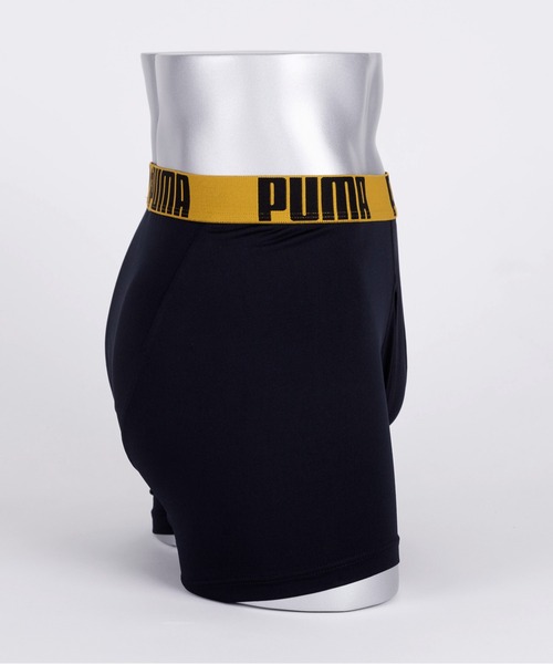 PUMA（プーマ）の「PUMA プーマ 大人用 ポリベア ボクサーパンツ 前開き ブランドロゴ ラバープリント 総柄 快適インナー トランクス 肌着 下着（ボクサーパンツ・メンズ・ブラック系その他/ブラック系その他3/ブラック系その他5/ブラック系その他2/ブラック/ブラック系その他4・L/LL/M）」の20枚目の写真