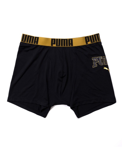 PUMA（プーマ）の「PUMA プーマ 大人用 ポリベア ボクサーパンツ 前開き ブランドロゴ ラバープリント 総柄 快適インナー トランクス 肌着 下着（ボクサーパンツ・メンズ・ブラック系その他/ブラック系その他3/ブラック系その他5/ブラック系その他2/ブラック/ブラック系その他4・L/LL/M）」の17枚目の写真