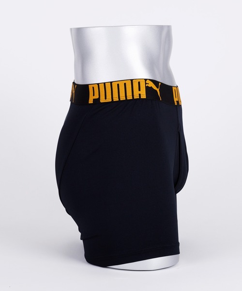 PUMA（プーマ）の「PUMA プーマ 大人用 ポリベア ボクサーパンツ 前開き ブランドロゴ ラバープリント 総柄 快適インナー トランクス 肌着 下着（ボクサーパンツ・メンズ・ブラック系その他/ブラック系その他3/ブラック系その他5/ブラック系その他2/ブラック/ブラック系その他4・L/LL/M）」の10枚目の写真
