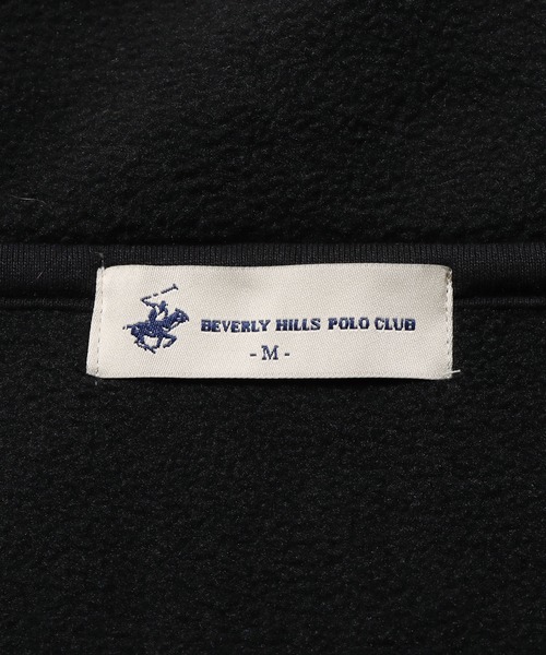 BEVERLY HILLS POLO CLUB(ビバリーヒルズポロクラブ)の「BEVERLY HILLS POLO CLUB/ビバリーヒルズポロクラブ ハーフZIP フリース(スウェット・メンズ・ネイビー/アイボリー/ブラック/ベージュ・L/M)」の6枚目の写真