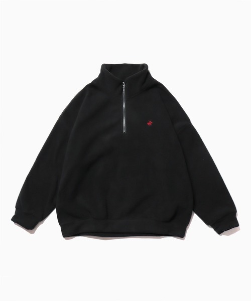 BEVERLY HILLS POLO CLUB(ビバリーヒルズポロクラブ)の「BEVERLY HILLS POLO CLUB/ビバリーヒルズポロクラブ ハーフZIP フリース(スウェット・メンズ・ネイビー/アイボリー/ブラック/ベージュ・L/M)」の19枚目の写真