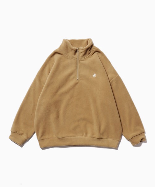 BEVERLY HILLS POLO CLUB(ビバリーヒルズポロクラブ)の「BEVERLY HILLS POLO CLUB/ビバリーヒルズポロクラブ ハーフZIP フリース(スウェット・メンズ・ネイビー/アイボリー/ブラック/ベージュ・L/M)」の20枚目の写真