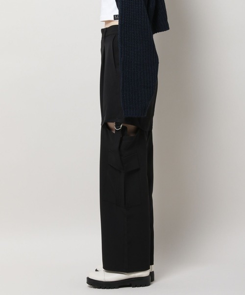 3.3 Field Trip （3.3フィールドトリップ）の「3.3 Field Trip／サイドシボリパンツ　2981257（その他パンツ・レディース・ブラック/カーキ・FREE）」の15枚目の写真