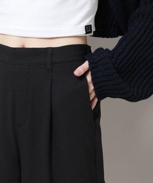 3.3 Field Trip （3.3フィールドトリップ）の「3.3 Field Trip／サイドシボリパンツ　2981257（その他パンツ・レディース・ブラック/カーキ・FREE）」の18枚目の写真