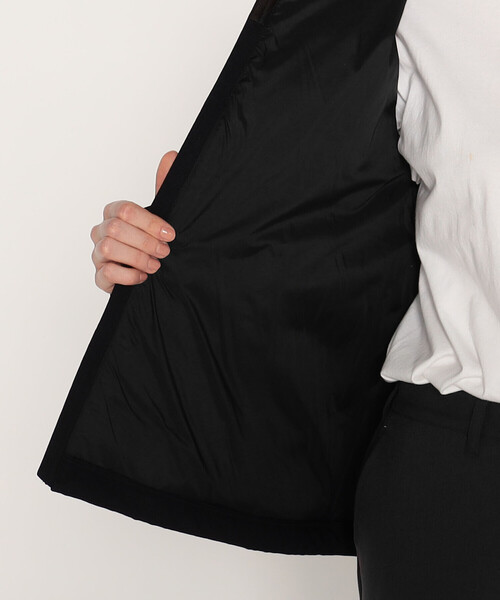 ジャケット・アウター WOMEN'S WOOL LIKE POLYESTER MIDDLE DOWN WOMEN'S WOOL LIKE POLYESTER MIDDLE DOWN HOODED JACKET（ダウン