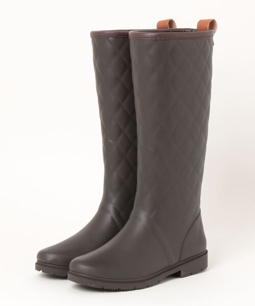 Parade（パレード）の「あったか素材防寒レインブーツ　98001【Parade】（レインシューズ・レディース・ダークブラウン/ブラック・L/S/M/LL）」の2枚目の写真