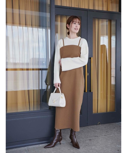 fifth（フィフス）の「ロングキャミワンピース[低身長向けサイズあり]（ワンピース・レディース・ブラック/ベージュ・XS/M）」の13枚目の写真