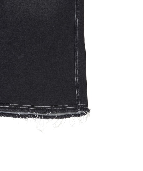 PUNYUS(プニュズ)の「デザインデニムロングスカート(デニムスカート・レディース・ブラック・1/3/4/2)」の5枚目の写真