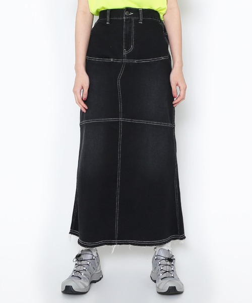 PUNYUS(プニュズ)の「デザインデニムロングスカート(デニムスカート・レディース・ブラック・1/3/4/2)」の13枚目の写真