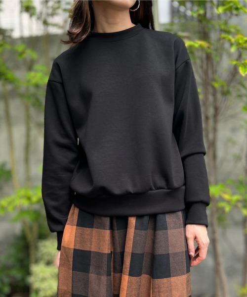 セール】袖下ZIPボンディングプルオーバー / ダブルフェイス