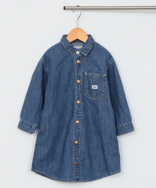 ワンピース RC601 Shirt-type Relaxed Denim One-Piece Lee(リー) LADIES DENIM LONG SHIRT ONE PIECE / レディース
