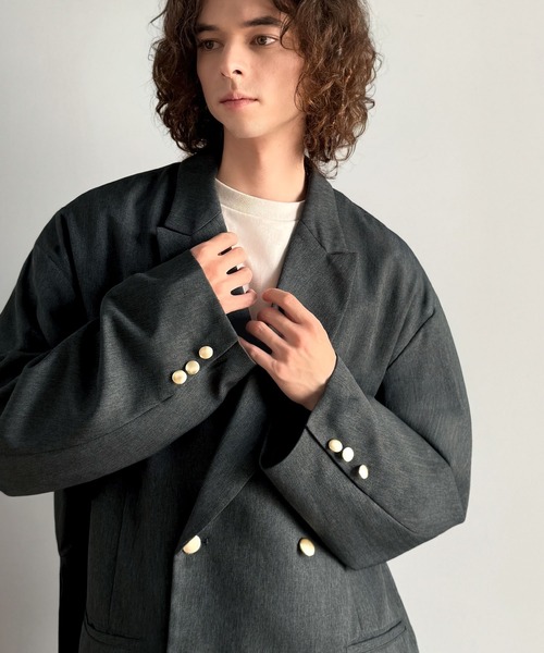 セール】シーンレスに活躍。オーバーサイズダブルジャケット
