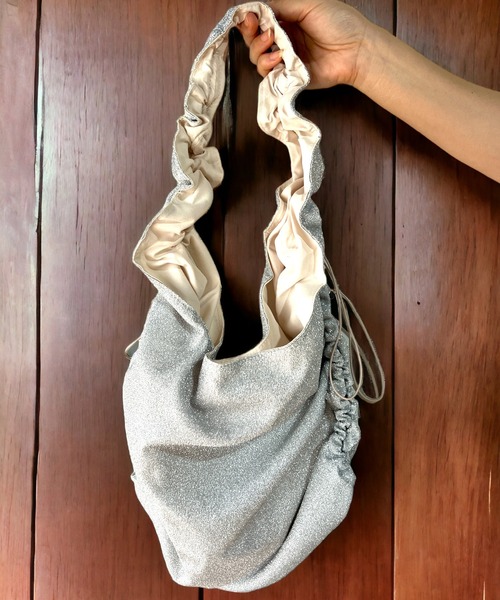 セール】ドローストリングラメトートバッグ（トートバッグ