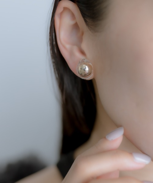 ear PAPILLONNER（イアパピヨネ）の「《WEB限定》ボールインクリアイヤリング（イヤリング・レディース・ゴールド/シルバー・FREE）」の14枚目の写真