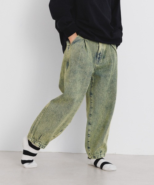 BAYFLOW（ベイフロー）の「[穿きやすくリニューアル!!]カーブジーンズ（KIDS）（デニムパンツ・キッズ・ピンク/イエロー/サックスブルー/ブラック・110cm/120cm/130cm/140cm/150cm）」の22枚目の写真