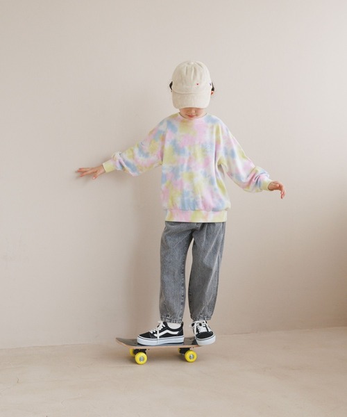 BAYFLOW（ベイフロー）の「[穿きやすくリニューアル!!]カーブジーンズ（KIDS）（デニムパンツ・キッズ・ピンク/イエロー/サックスブルー/ブラック・110cm/120cm/130cm/140cm/150cm）」の13枚目の写真