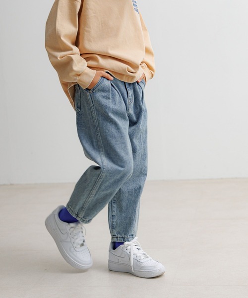 BAYFLOW（ベイフロー）の「[穿きやすくリニューアル!!]カーブジーンズ（KIDS）（デニムパンツ・キッズ・ピンク/イエロー/サックスブルー/ブラック・110cm/120cm/130cm/140cm/150cm）」の9枚目の写真