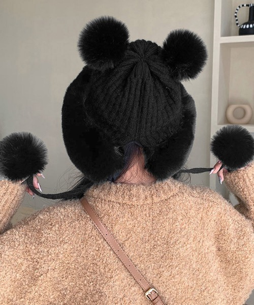 専用 2022aw タオTAO コムデギャルソン 花柄刺繍ニット帽子