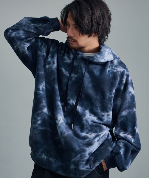 【セール】『CavariA/キャバリア』ヘビーウェイトタイダイ長袖パーカー（パーカー）｜SILVER BULLET（シルバーバレット）