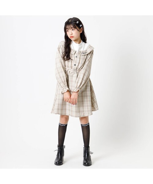 algy（アルジー）の「ラメラインシースルーハイソックス（ソックス/靴下・キッズ・オフホワイト/ブラック・21/24）」の6枚目の写真