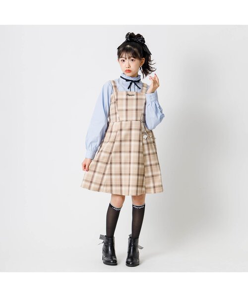 algy（アルジー）の「ラメラインシースルーハイソックス（ソックス/靴下・キッズ・オフホワイト/ブラック・21/24）」の8枚目の写真