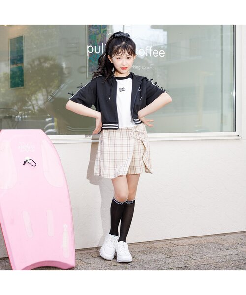 algy（アルジー）の「ラメラインシースルーハイソックス（ソックス/靴下・キッズ・オフホワイト/ブラック・21/24）」の9枚目の写真