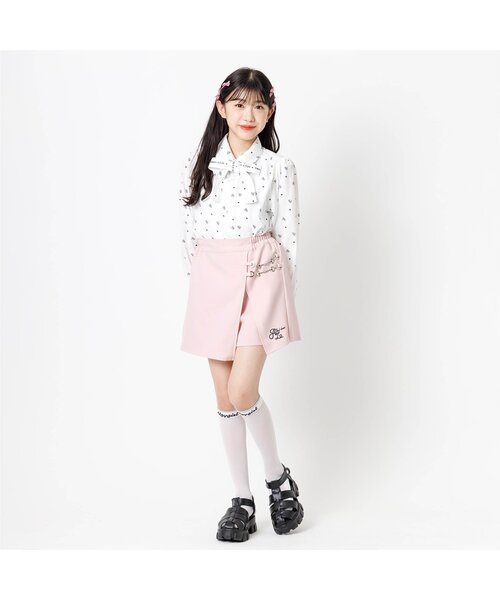 algy（アルジー）の「ラメラインシースルーハイソックス（ソックス/靴下・キッズ・オフホワイト/ブラック・21/24）」の13枚目の写真