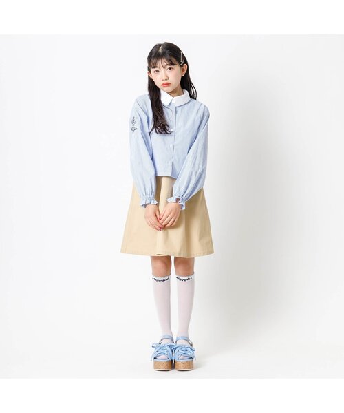 algy（アルジー）の「ラメラインシースルーハイソックス（ソックス/靴下・キッズ・オフホワイト/ブラック・21/24）」の14枚目の写真