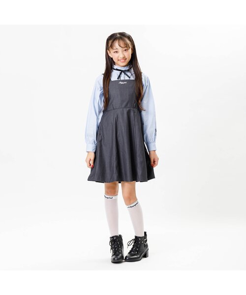 algy（アルジー）の「ラメラインシースルーハイソックス（ソックス/靴下・キッズ・オフホワイト/ブラック・21/24）」の16枚目の写真