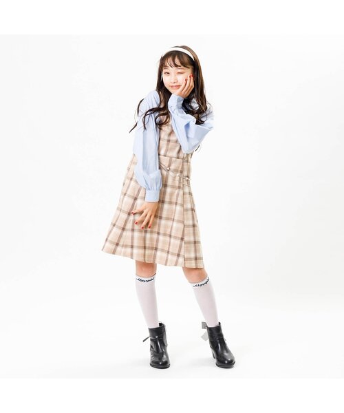 algy（アルジー）の「ラメラインシースルーハイソックス（ソックス/靴下・キッズ・オフホワイト/ブラック・21/24）」の17枚目の写真