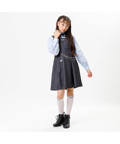 algy（アルジー）の「ラメラインシースルーハイソックス（ソックス/靴下・キッズ・オフホワイト/ブラック・21/24）」の18枚目の写真