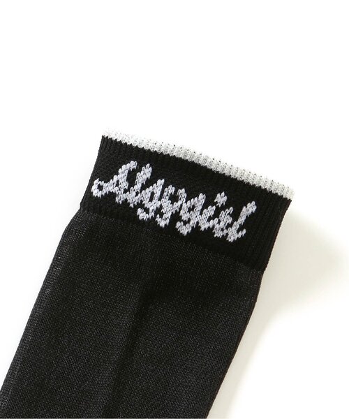 algy（アルジー）の「ラメラインシースルーハイソックス（ソックス/靴下・キッズ・オフホワイト/ブラック・21/24）」の21枚目の写真
