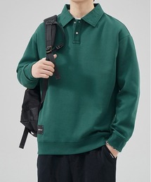 ポロスウェットタグ付きプルオーバー