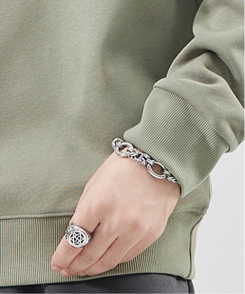 NO NEED（ノーニード）の「ポロスウェットタグ付きプルオーバー（スウェット・メンズ・グレー/ダークグリーン/ブラック/ベージュ/グリーン系その他・ﾌﾘ-）」の18枚目の写真