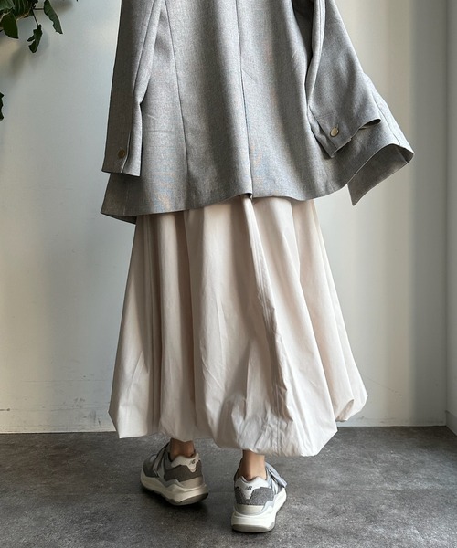 DouDou（ドゥドゥ）の「バルーンスカート（スカート・レディース・オフホワイト/ブラック/ベージュ・FREE）」の16枚目の写真