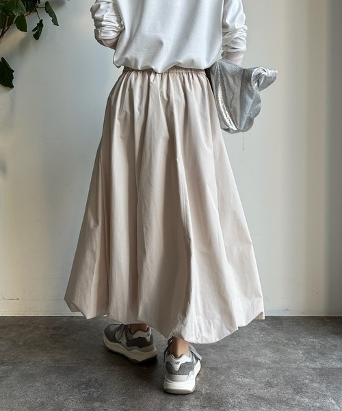 DouDou（ドゥドゥ）の「バルーンスカート（スカート・レディース・オフホワイト/ブラック/ベージュ・FREE）」の19枚目の写真