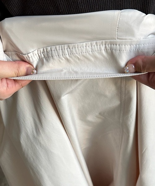 DouDou（ドゥドゥ）の「バルーンスカート（スカート・レディース・オフホワイト/ブラック/ベージュ・FREE）」の8枚目の写真