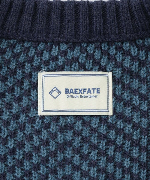 URBAN RESEARCH Sonny Label（アーバンリサーチサニーレーベル）の「『別注』BAEXFATE×Sonny Label　ヘリンボンジップアップニットカーディガン（カーディガン/ボレロ・メンズ・ブラック/ネイビー/ナチュラル・MEDIUM/LARGE）」の15枚目の写真