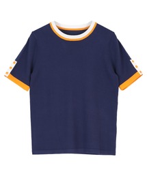 袖口ボタンマルチカラートップス