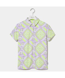 【VIVA HEART/GOLF】アイスタッチカノコマジョリカスカーフ柄半袖シャツ