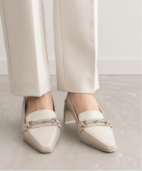 RANDA（ランダ）の「ローファーライクバックストラップパンプス（その他シューズ・レディース・ダークブラウン/ブラック/グレー・S/M/L/LL）」の4枚目の写真