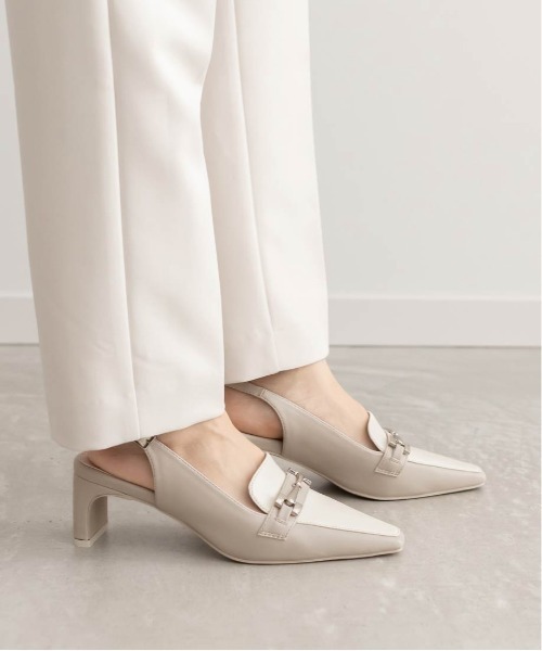 RANDA（ランダ）の「ローファーライクバックストラップパンプス（その他シューズ・レディース・ダークブラウン/ブラック/グレー・S/M/L/LL）」の6枚目の写真