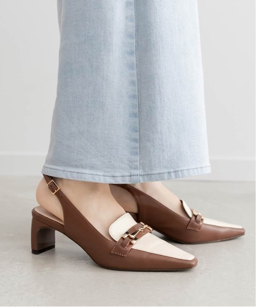 RANDA（ランダ）の「ローファーライクバックストラップパンプス（その他シューズ・レディース・ダークブラウン/ブラック/グレー・S/M/L/LL）」の17枚目の写真