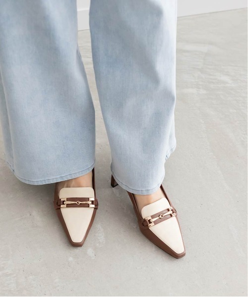 RANDA（ランダ）の「ローファーライクバックストラップパンプス（その他シューズ・レディース・ダークブラウン/ブラック/グレー・S/M/L/LL）」の19枚目の写真