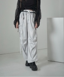 ANDGEEBEE | ロゴサテンカーゴパンツ(カーゴパンツ)