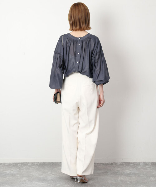 SLOBE IENA（スローブイエナ）の「シルク混2WAYブラウス（シャツ 