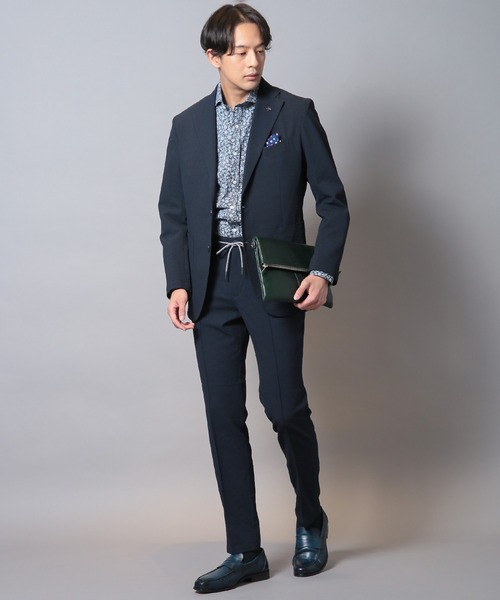 CROWDED CLOSET（クラウデッドクローゼット）の「ストレッチホリゾンタルカラーシャツ（シャツ/ブラウス・メンズ・ネイビー/ホワイト系その他・03/02/01/04）」の5枚目の写真