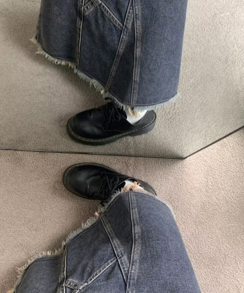 Miniministore（ミニミニストア）の「デニムロングスカート バックスリット韓国（デニムスカート・レディース・インディゴブルー・M/S/L）」の17枚目の写真