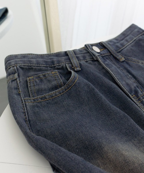 Miniministore（ミニミニストア）の「デニムロングスカート バックスリット韓国（デニムスカート・レディース・インディゴブルー・M/S/L）」の5枚目の写真